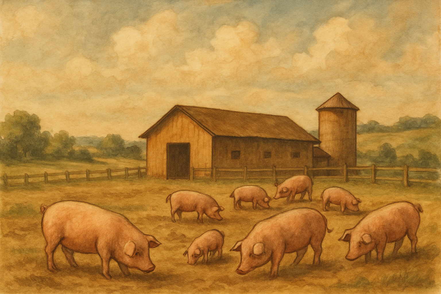 Proyecto de ejecución de granja porcina en Fase I Y Fase II